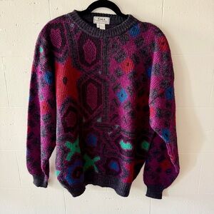 Vintage Geometric Colorful Sweater